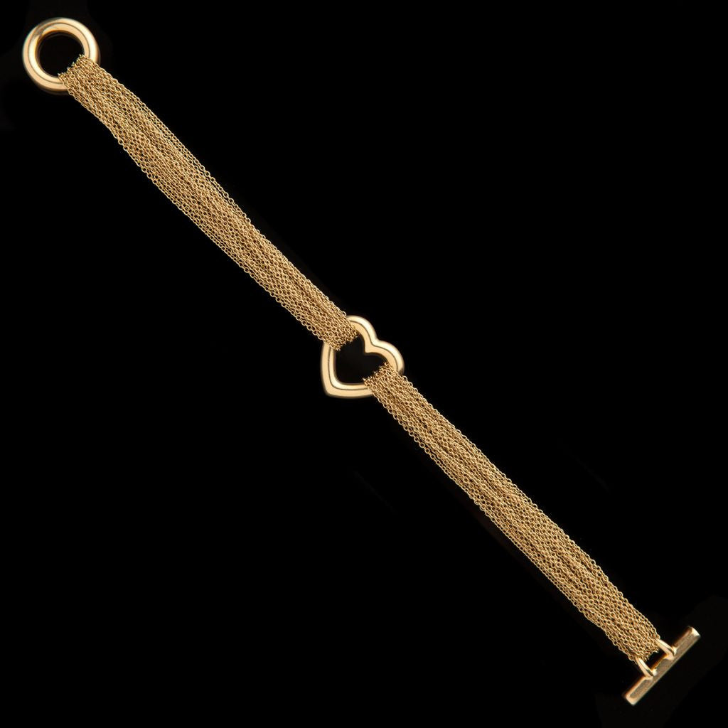 Tiffany & Co. 18Kt Mesh Heart Bracelet