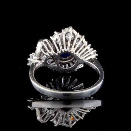 0.50ct Cabochon Sapphire & Diamond 18KT Ring