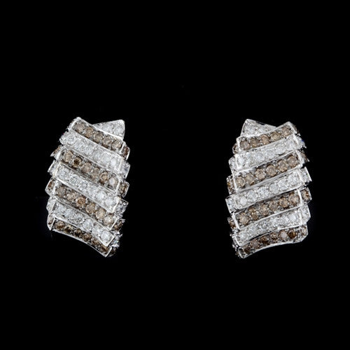 1.75ct tw Diamond Half Hoop Earrings