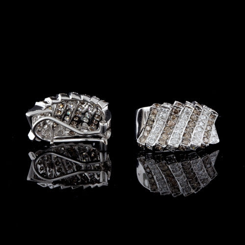 1.75ct tw Diamond Half Hoop Earrings