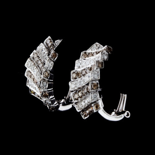 1.75ct tw Diamond Half Hoop Earrings