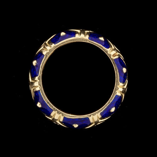 Hidalgo 18KT Yellow Gold & Enamel Ring