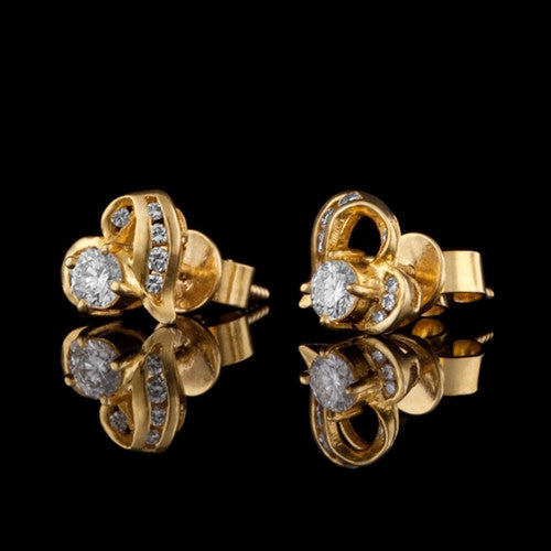 Diamond Heart Earrings