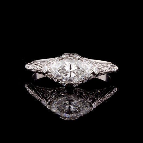 GIA Marquise Cut Diamond Ring