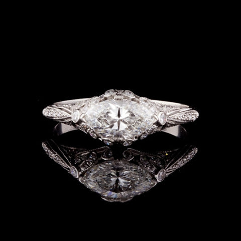 GIA Marquise Cut Diamond Ring