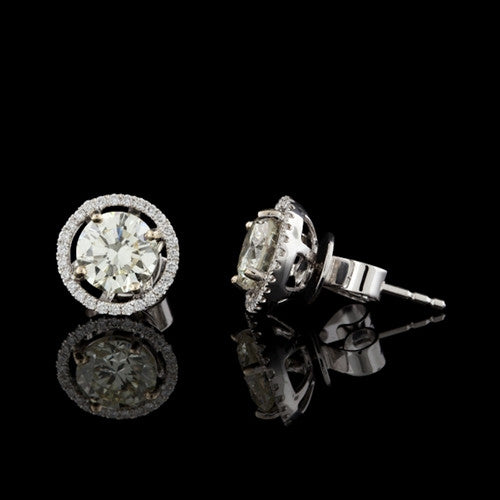 2.25ct tw Round Brilliant Diamond Studs