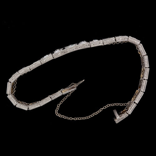 2.31ct tw Vintage Diamond & Platinum Bracelet