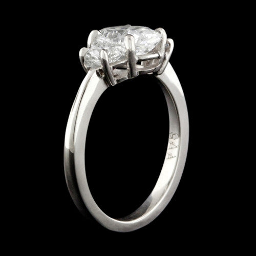 2.11ct tw Oval GIA Platinum Diamond Ring