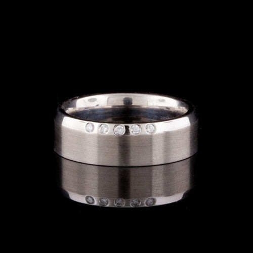 White Gold & Diamond Band