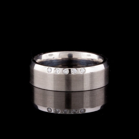 White Gold & Diamond Band