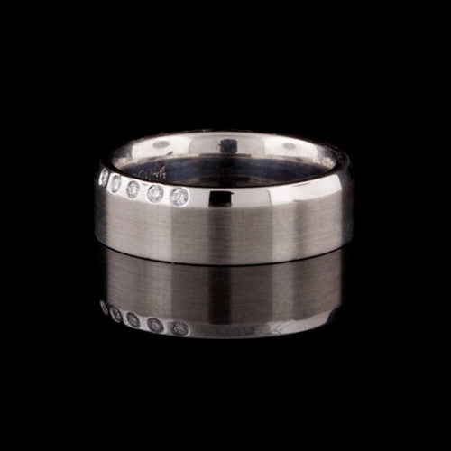 White Gold & Diamond Band