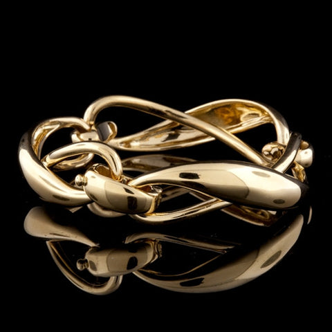 18KT Yellow Gold Infinity Link Bracelet