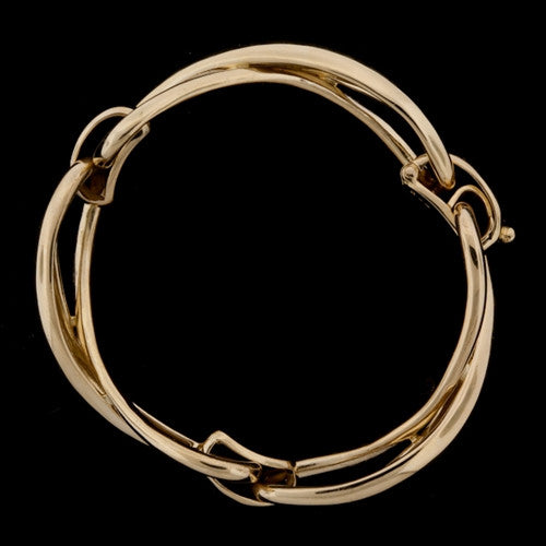 18KT Yellow Gold Infinity Link Bracelet