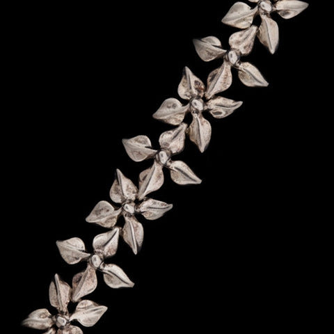 Tiffany & Co. Silver Flower Petal Link Bracelet