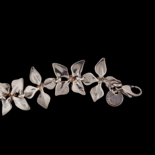 Tiffany & Co. Silver Flower Petal Link Bracelet