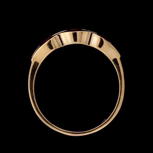 Diamond & Ruby 20KT Band Ring