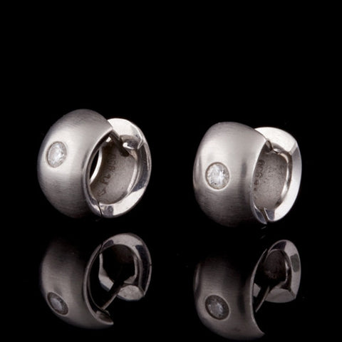 Mini Diamond Huggie Hoop Earrings