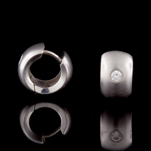 Mini Diamond Huggie Hoop Earrings