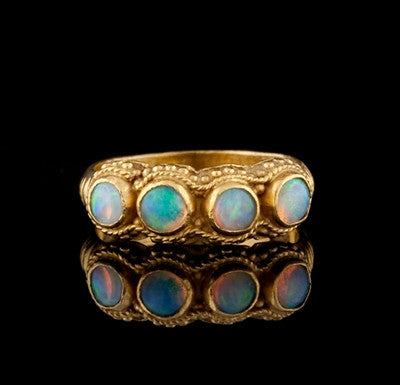24KT Gold & Opal Ring