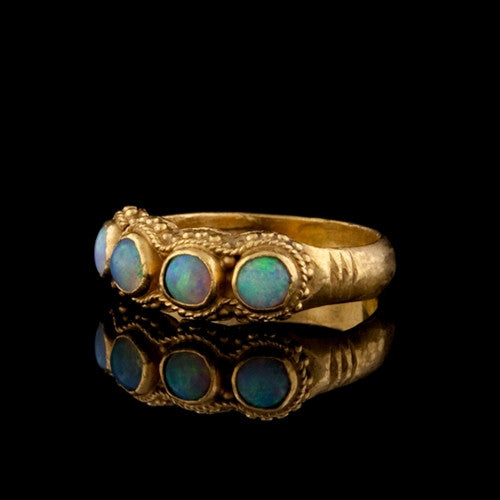 24KT Gold & Opal Ring