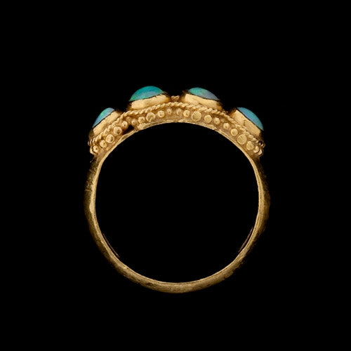24KT Gold & Opal Ring