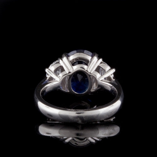 6.05ct Sapphire & Diamond Ring