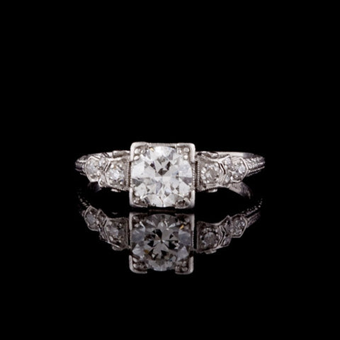 Vintage 0.77ct tw Round Diamond Ring