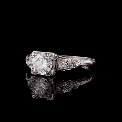 Vintage 0.77ct tw Round Diamond Ring