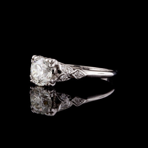 1.34ct tw European Cut Diamond Ring