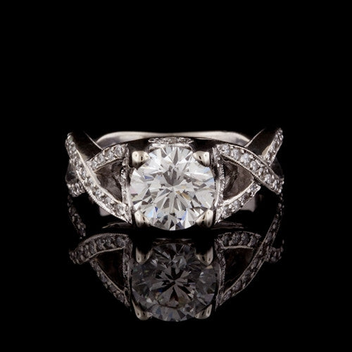 2.42ct tw EGL Round Brilliant Diamond Ring