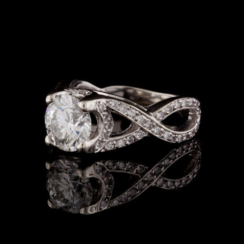 2.42ct tw EGL Round Brilliant Diamond Ring