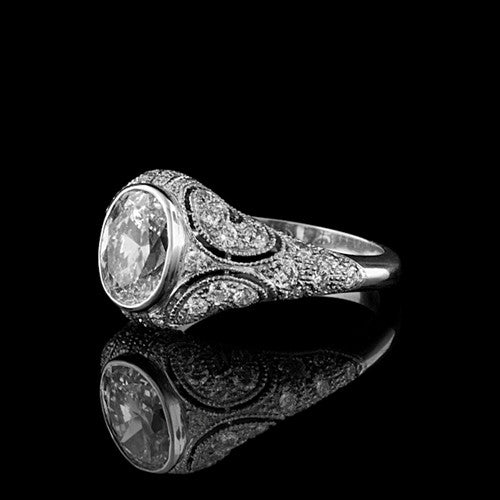 2.90ct tw Oval GIA Diamond Ring