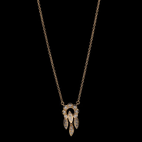 18KT Diamond Chandelier Style Necklace