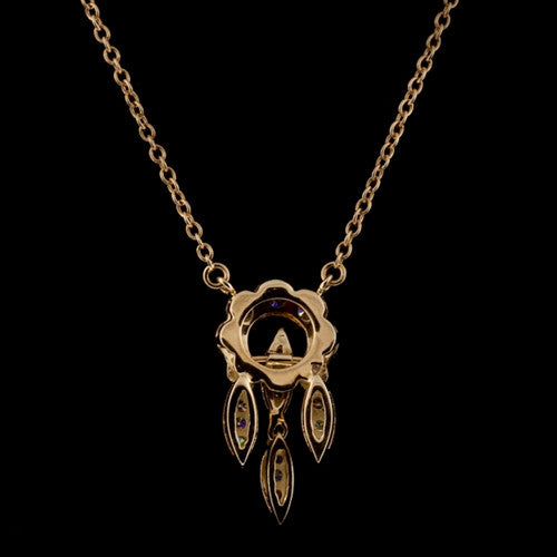 18KT Diamond Chandelier Style Necklace