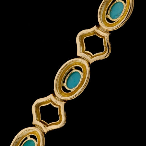 Tiffany & Co. Gold & Turquoise Bracelet