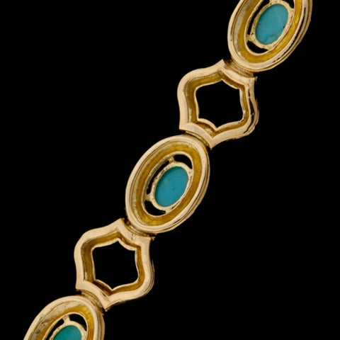 Tiffany & Co. Gold & Turquoise Bracelet