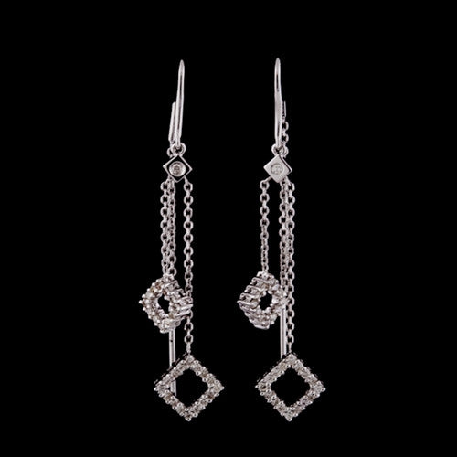 Diamond Dangle Earrings