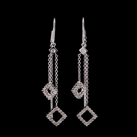 Diamond Dangle Earrings