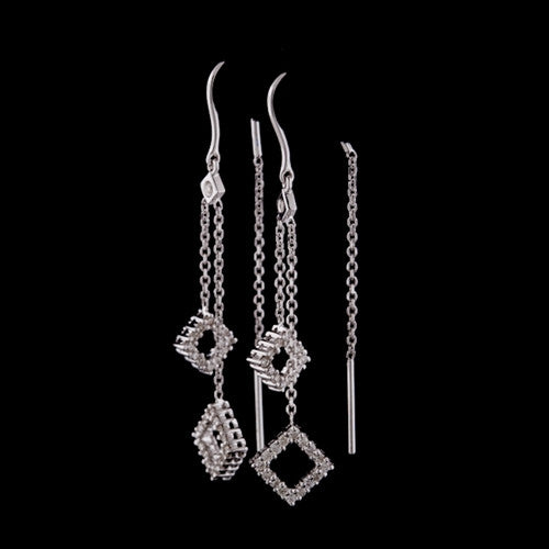 Diamond Dangle Earrings