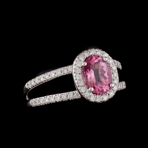 1.50ct Pink Sapphire & Diamond Ring