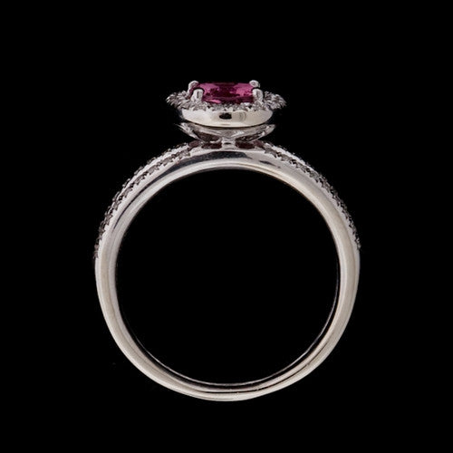 1.50ct Pink Sapphire & Diamond Ring