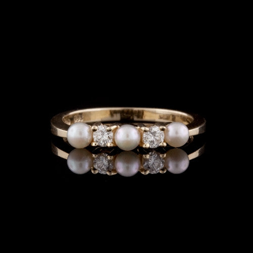 Tiffany & Co. Diamond & Pearl Ring