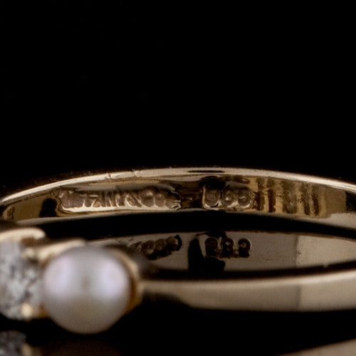 Tiffany & Co. Diamond & Pearl Ring