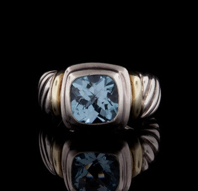David Yurman Blue Topaz Ring