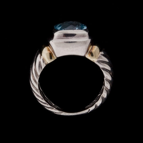 David Yurman Blue Topaz Ring