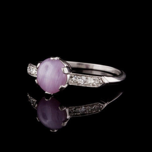 2ct Star Sapphire & Diamond Ring