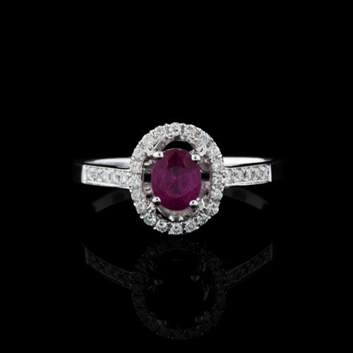 18Kt Ruby & Diamond Ring