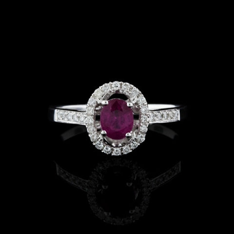 18Kt Ruby & Diamond Ring