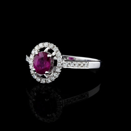 18Kt Ruby & Diamond Ring