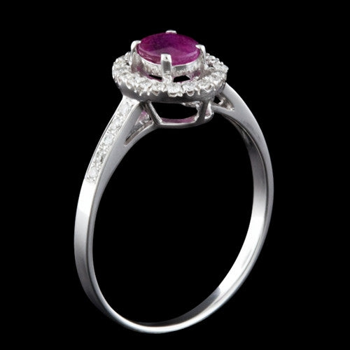 18Kt Ruby & Diamond Ring